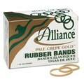 Alliance Pale Crepe Gold Rubber Bands- Size 32- 3 x 1/8- 1lb Box AL30444